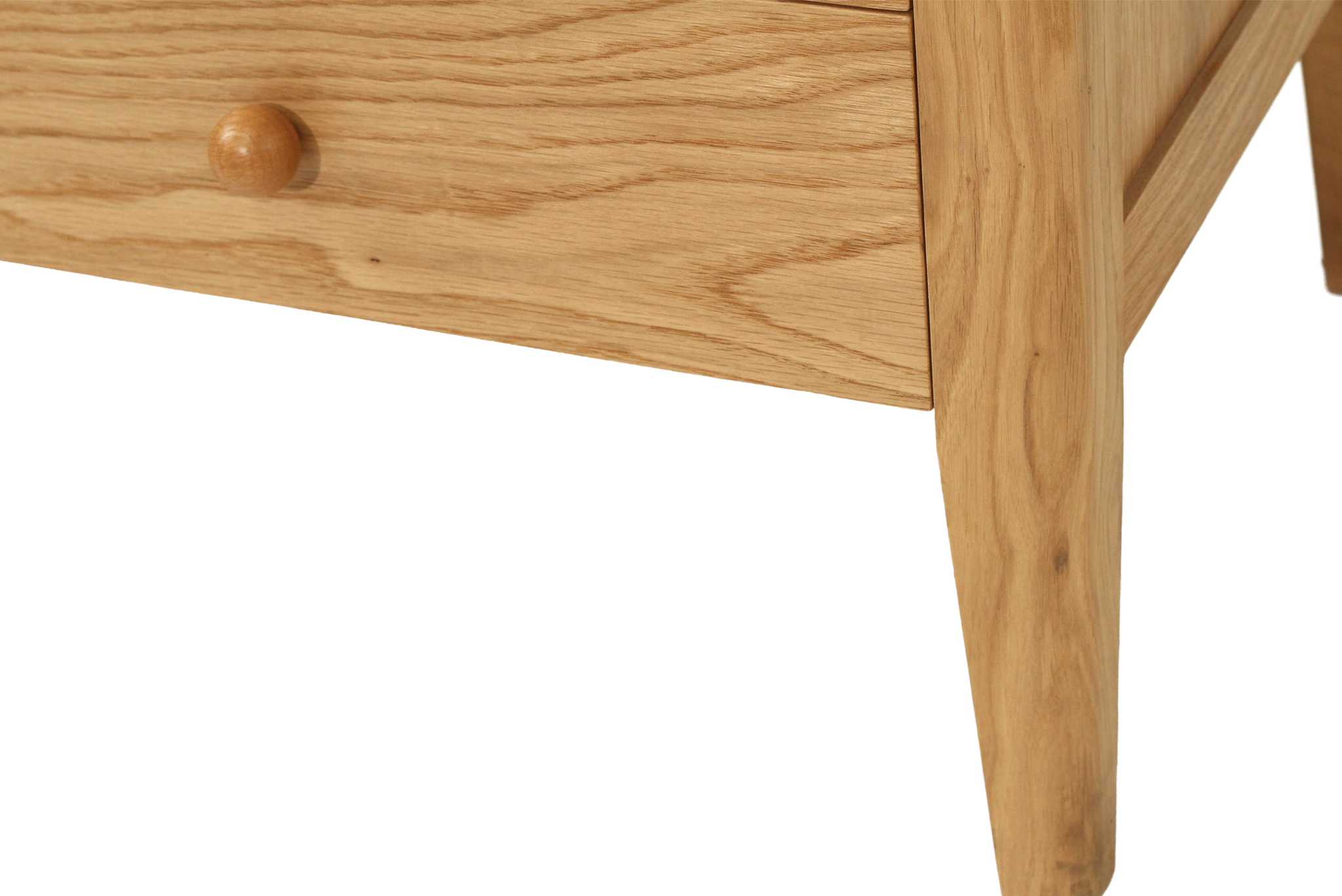 Cora Bedside Table- 3 Drawer - Natural - Image 11