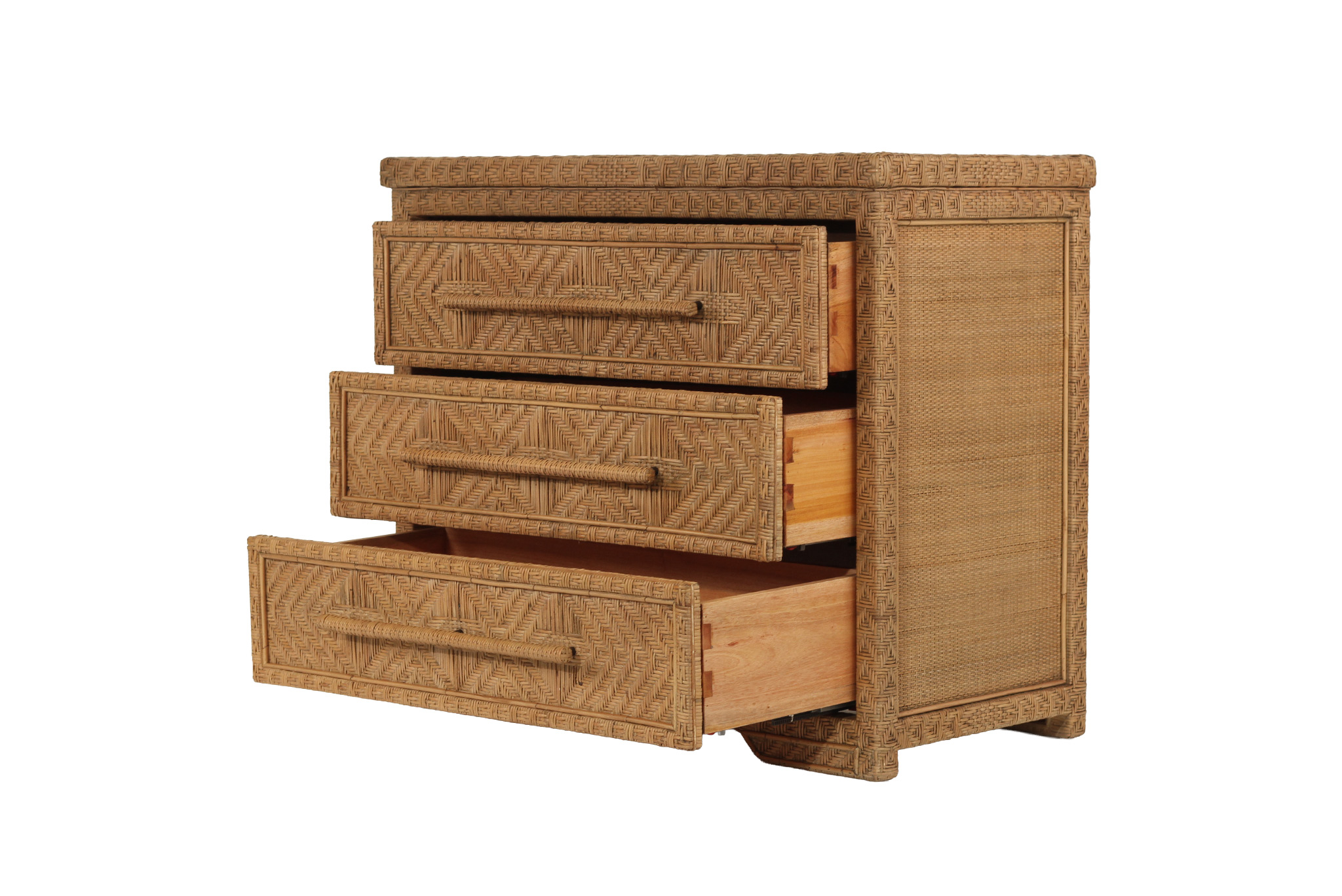 Layla Chest Of Drawers - Natural Brown Wash - 3 Drawer - Image 2