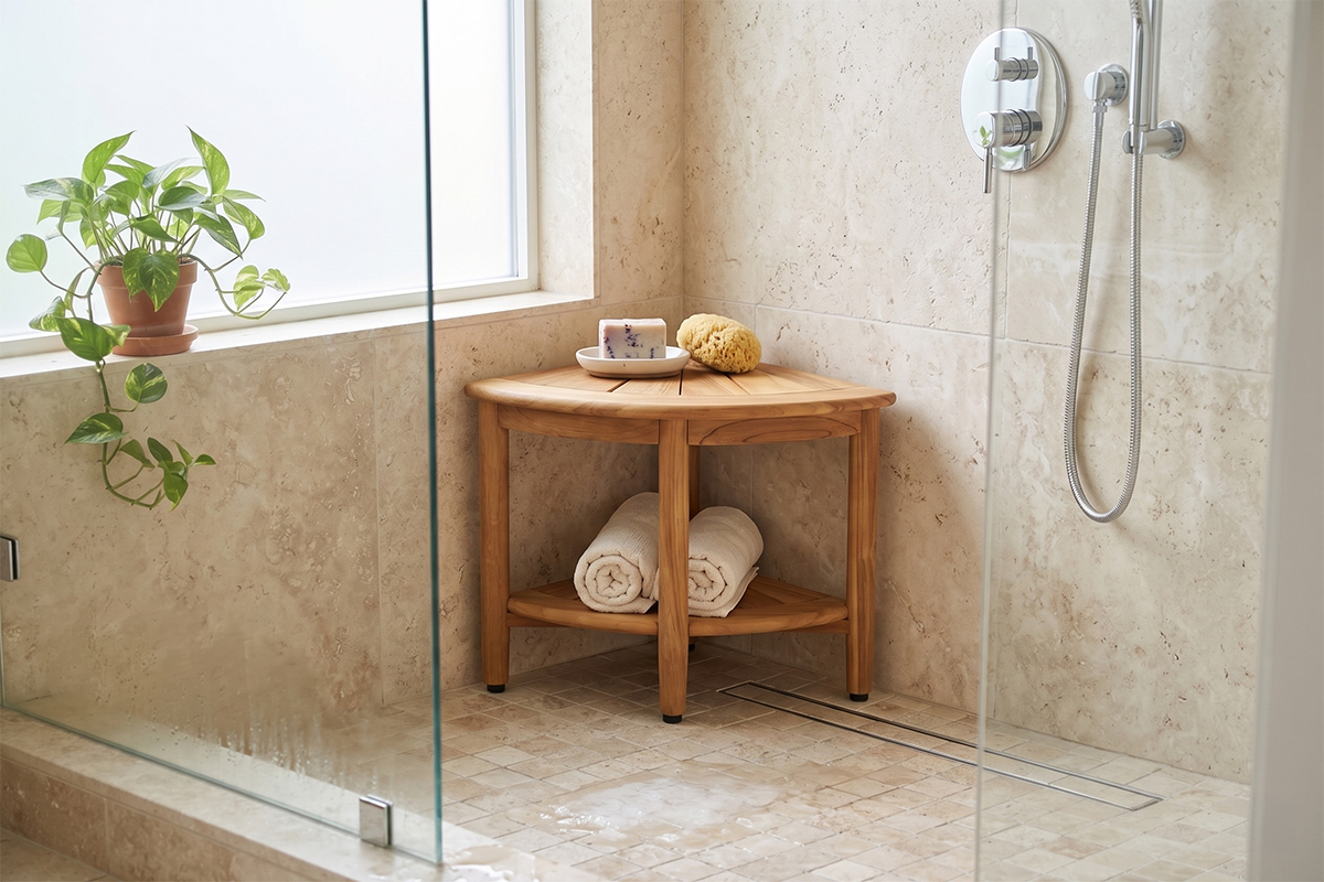 Ofuro Corner Stool - Image 2