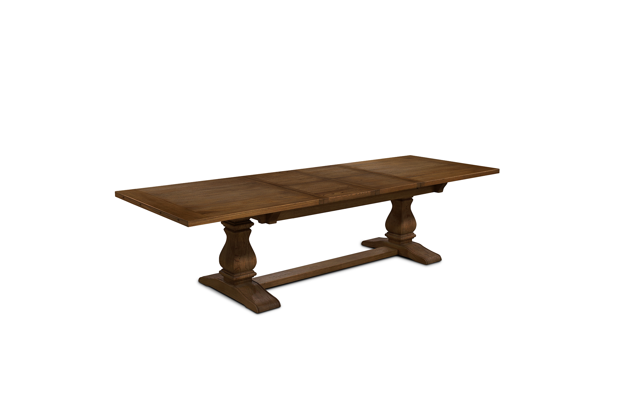Ascot Extension Dining Table - 210/310cm - Brushed Brown Nut