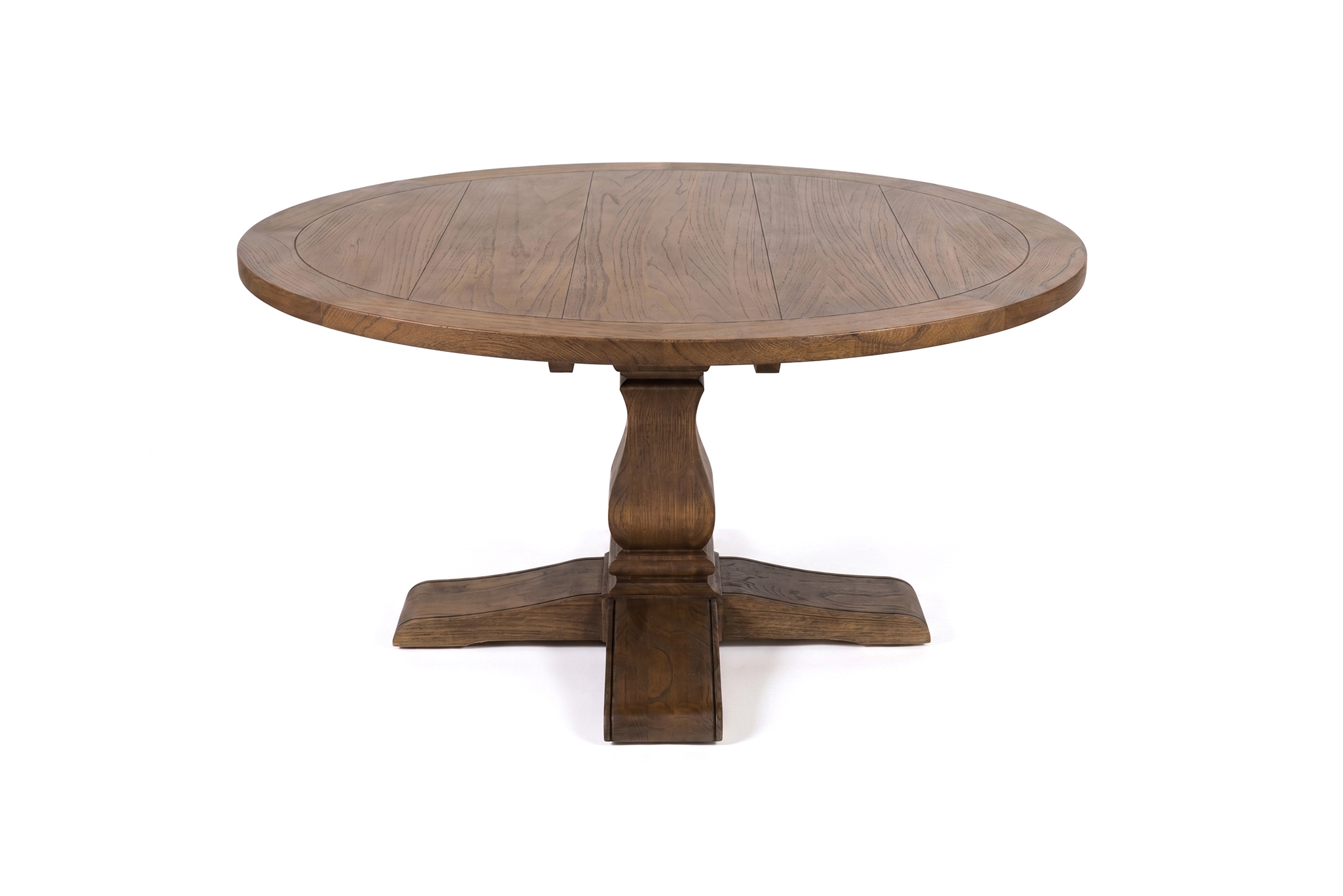 Ascot Round Dining Table - 150cm - Brushed Brown Nut - Image 2