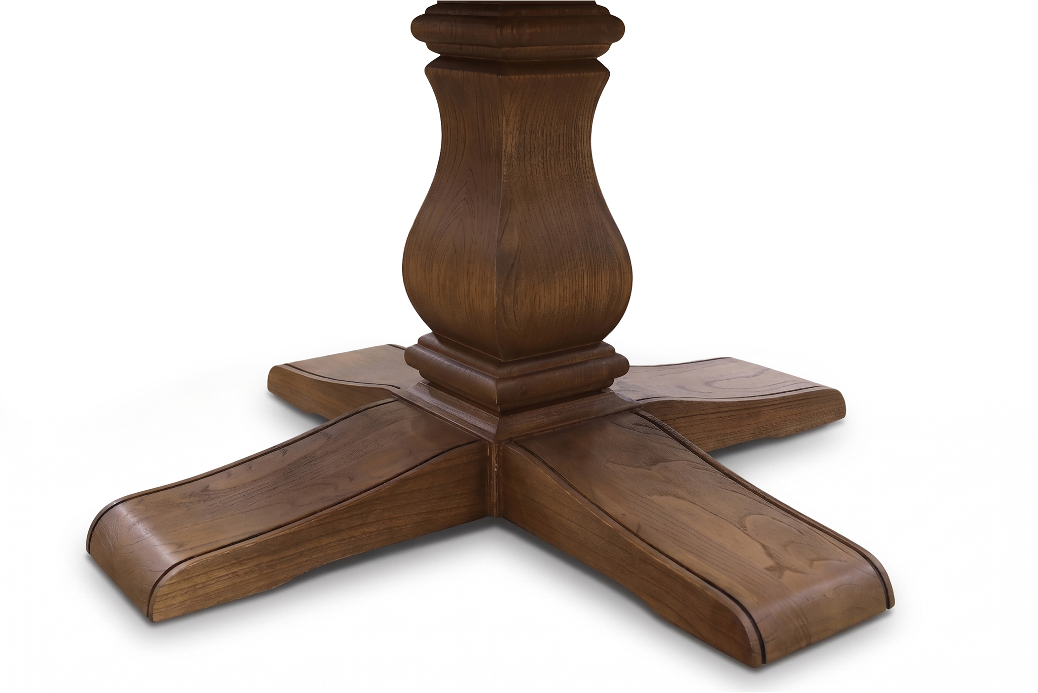 Ascot Round Dining Table - 150cm - Brushed Brown Nut - Image 3