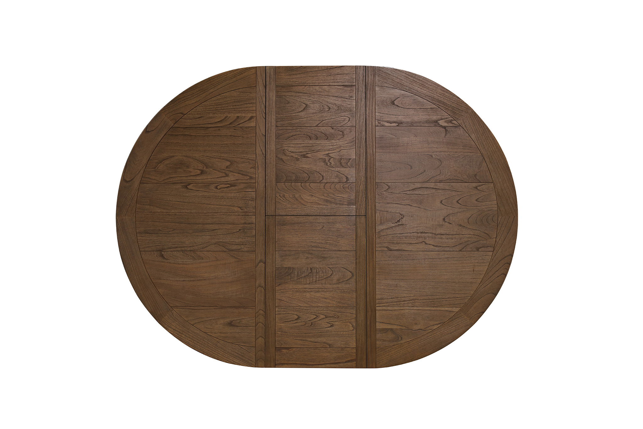 Ascot Round Extension Dining Table - 150/200cm - Brushed Brown Nut - Image 4
