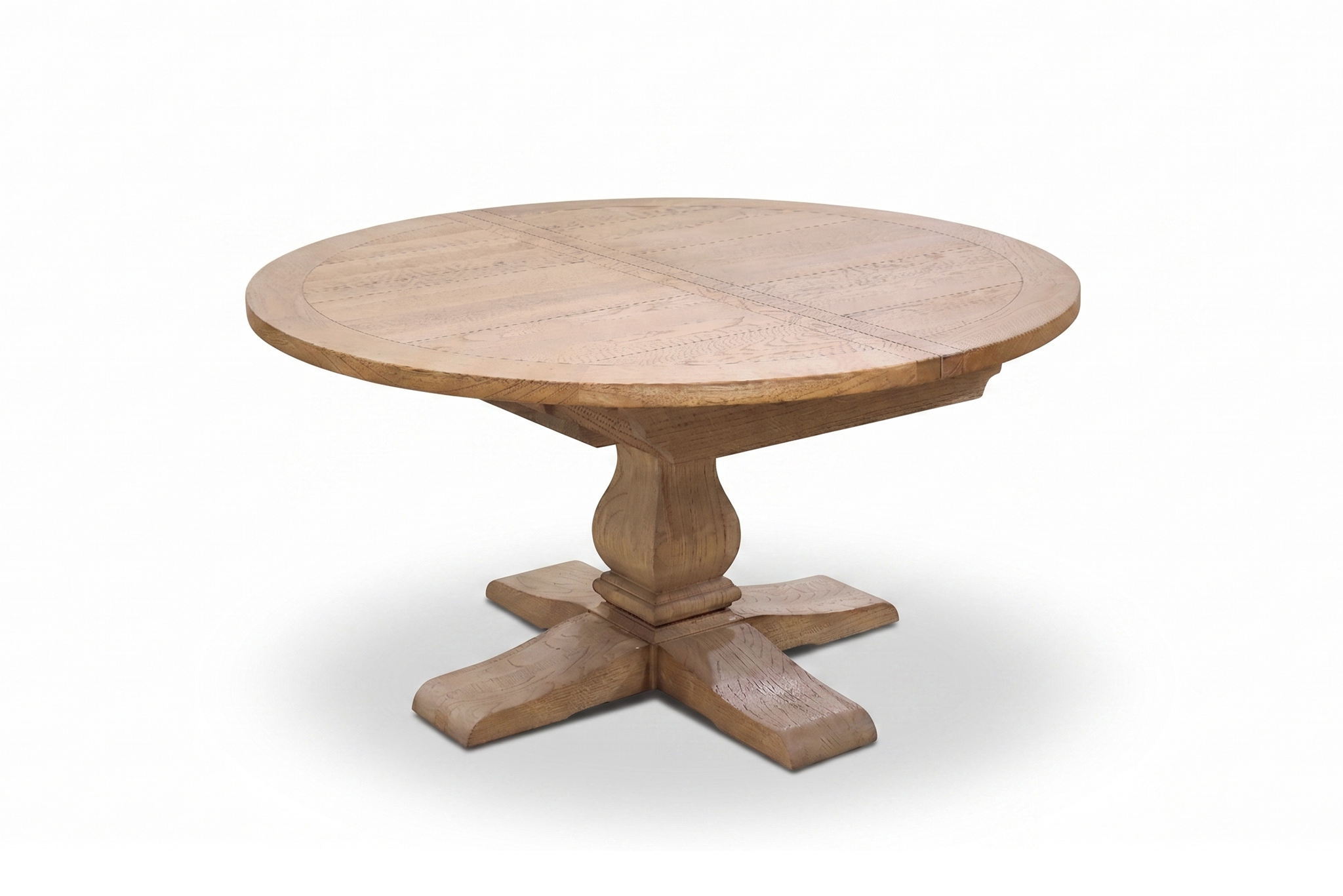 Ascot Round Extension Dining Table - 150/200cm - Natural