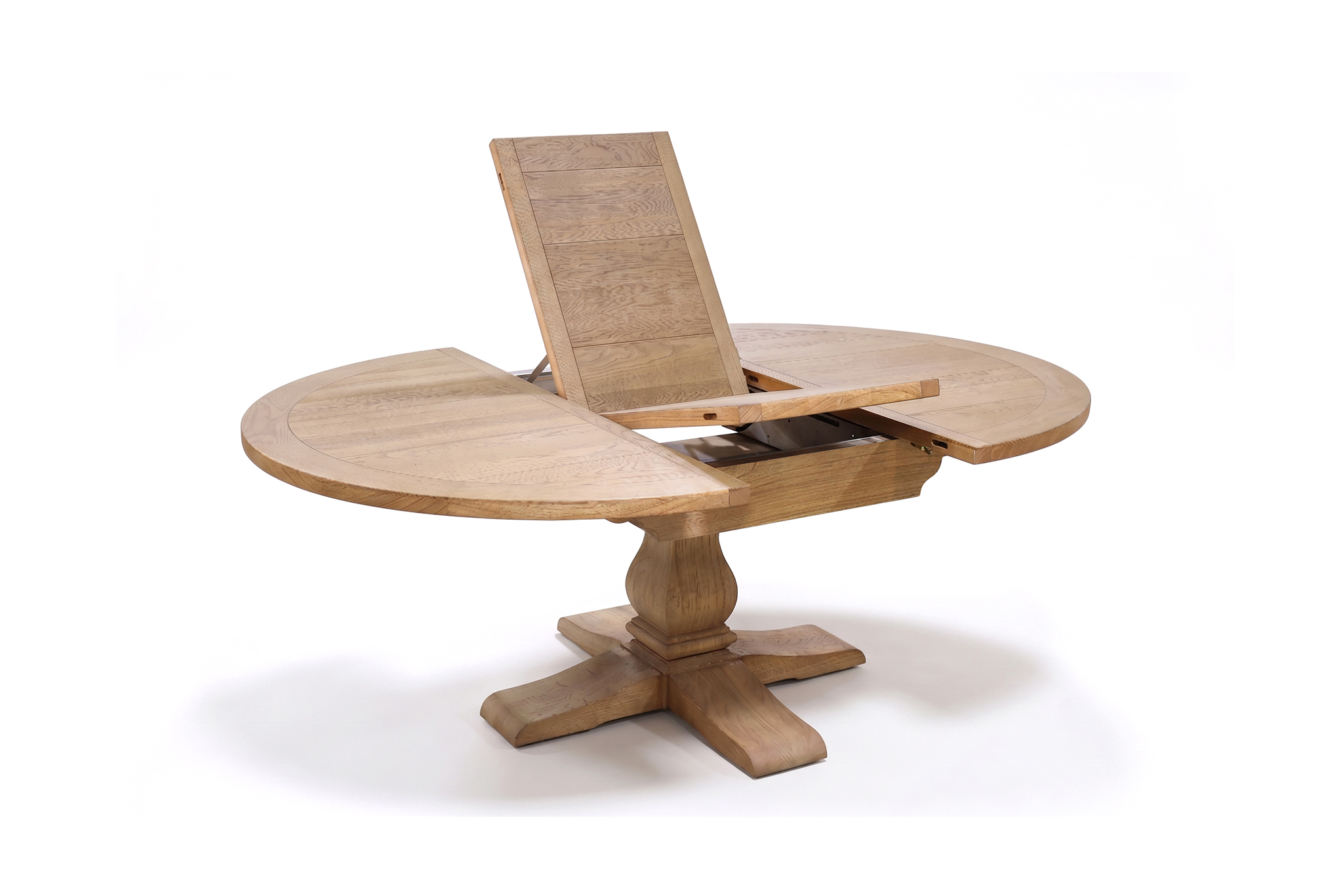 Ascot Round Extension Dining Table - 150/200cm - Natural - Image 2