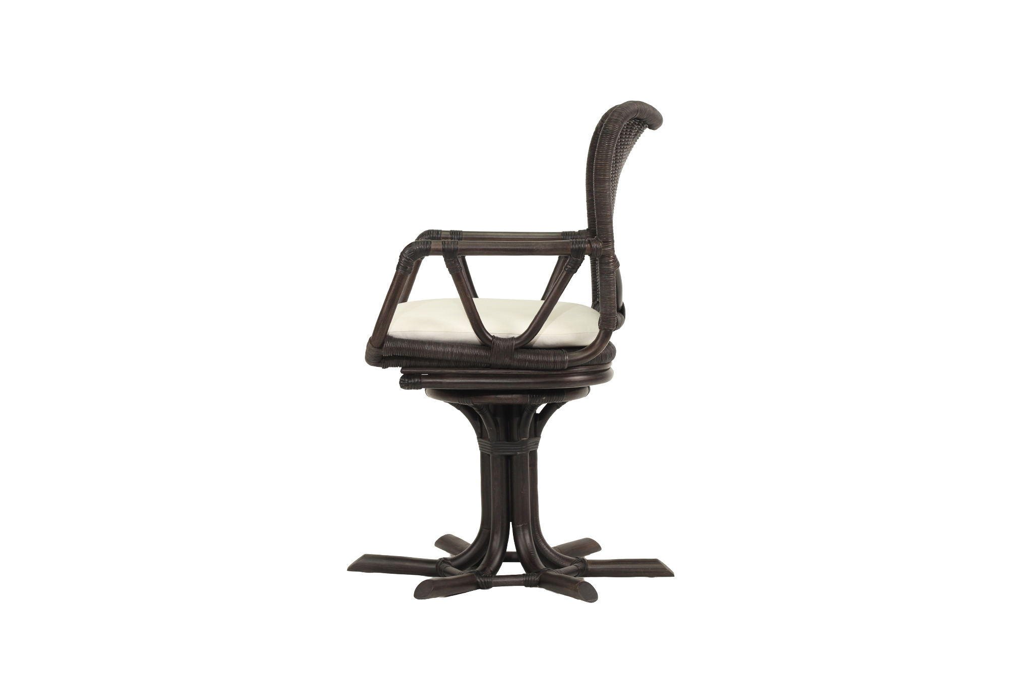 Carla Swivel Armchair - Black - Image 6