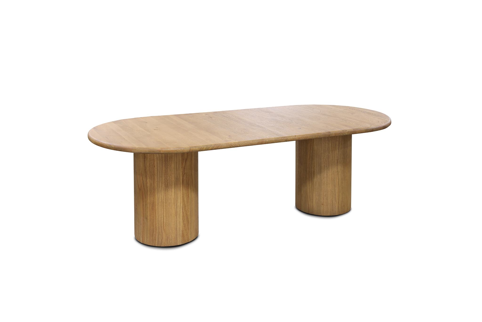 Lorenzo Oval Dining Table - 2.4m - Natural Oak