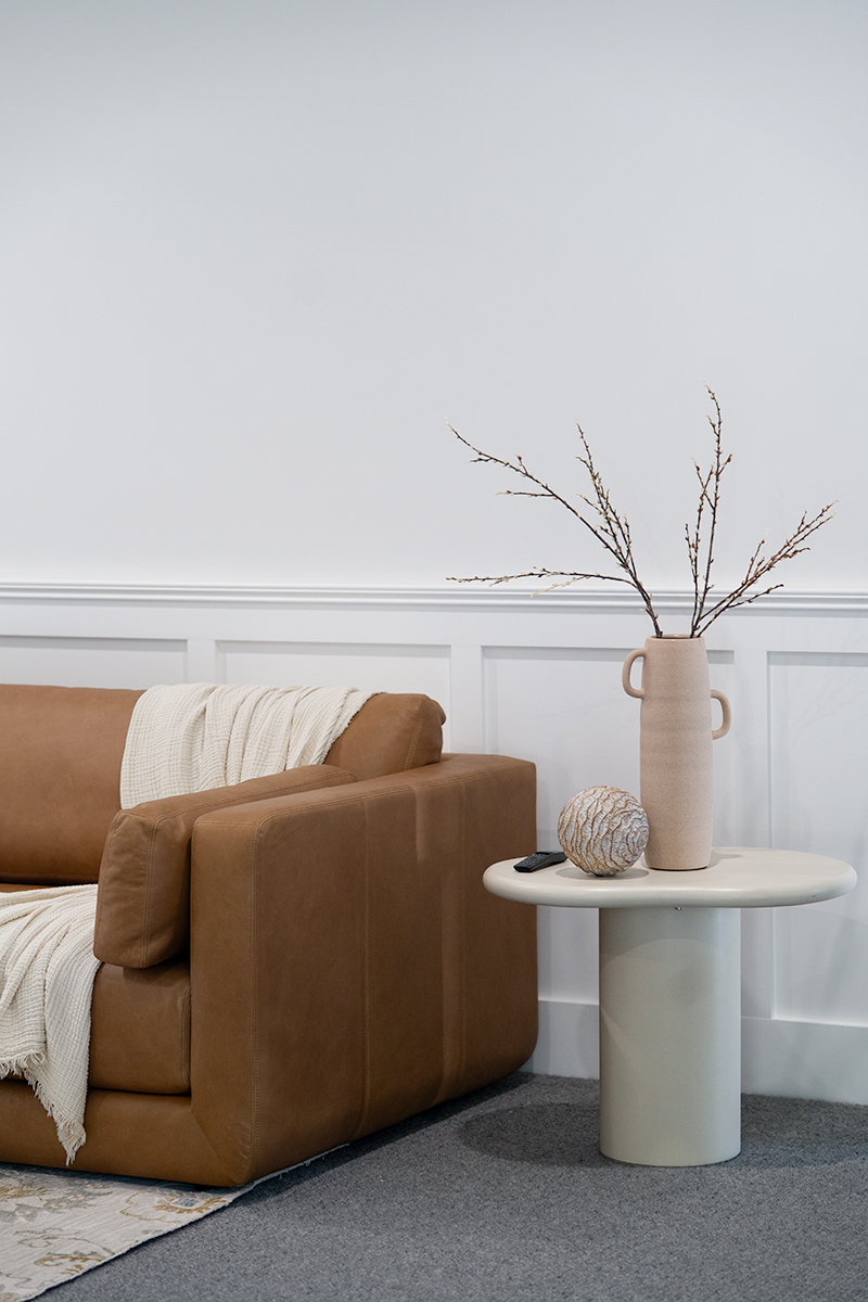 Lorenzo Organic Side Table - 58cm - Ivory - Image 3