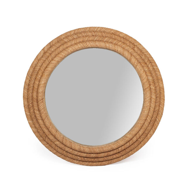 Chloe Natural Rope Mirror - 4 Rope Frame - 90cm - by Serrata Living