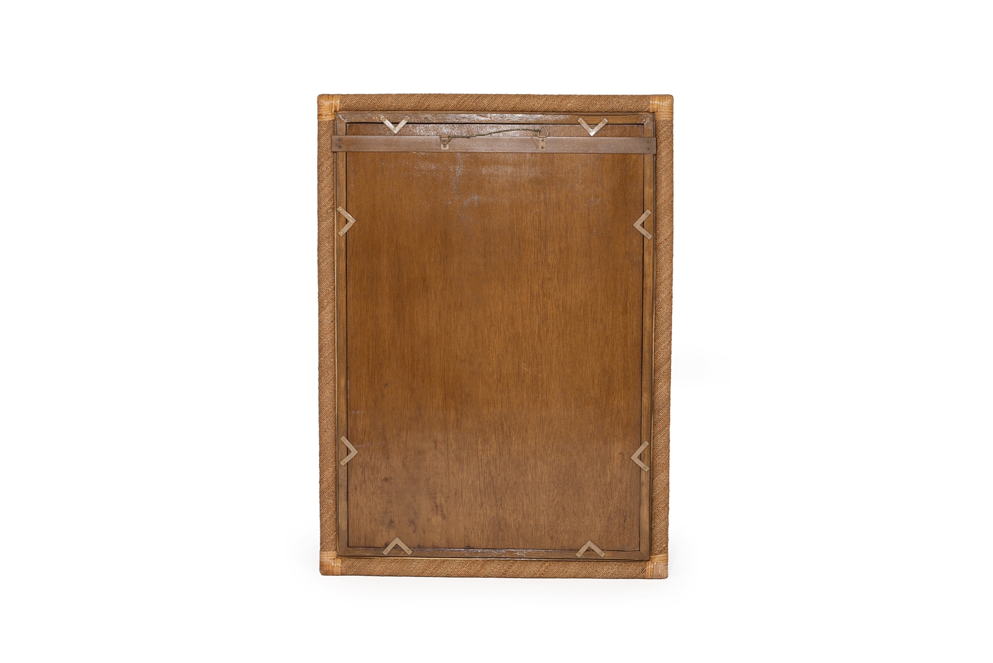 Chloe Natural Rectangle Rope Mirror - 2 Rope Frame - by Serrata Living - Image 5