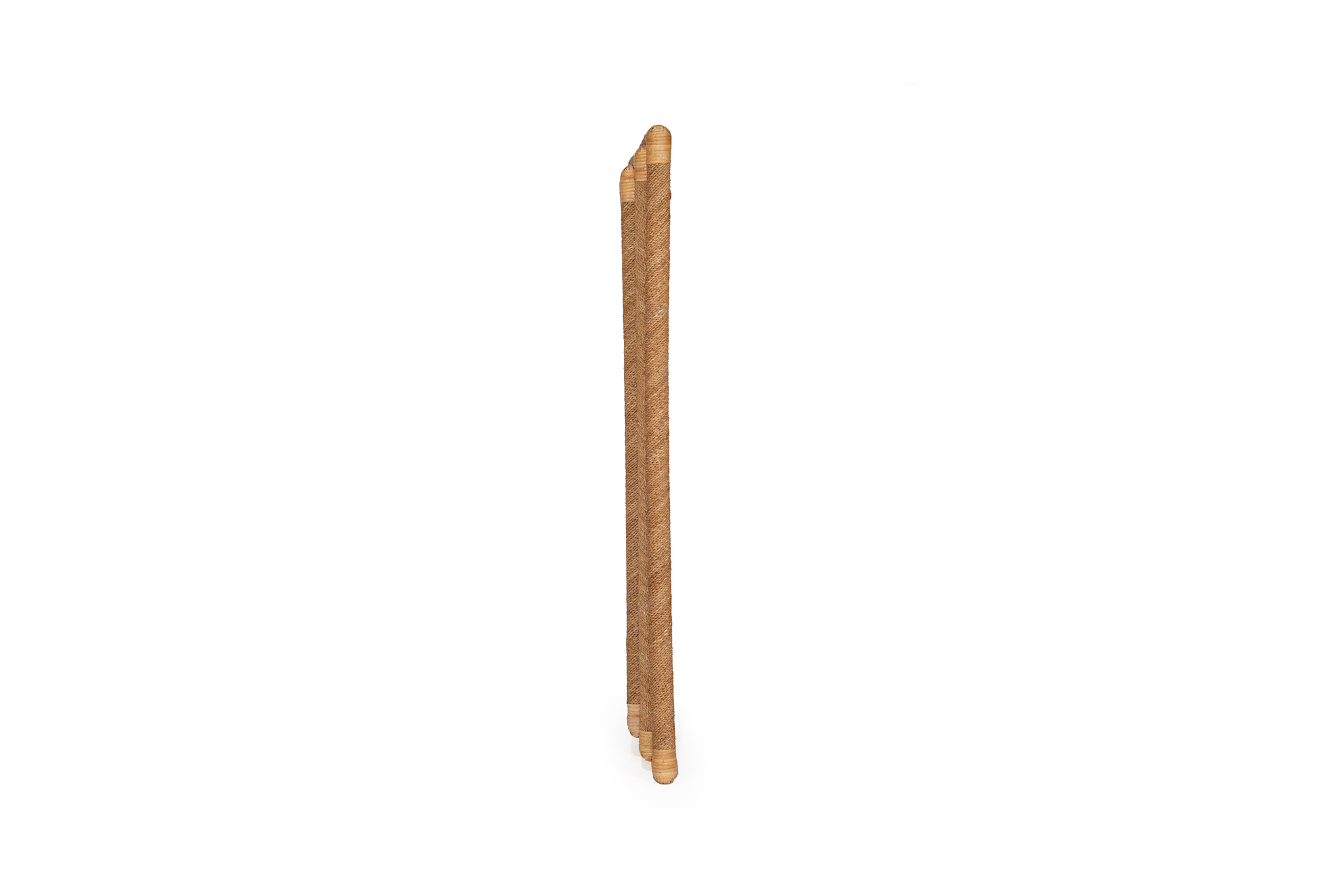 Chloe Natural Rectangle Rope Mirror - 3 Rope Frame - by Serrata Living - Image 3