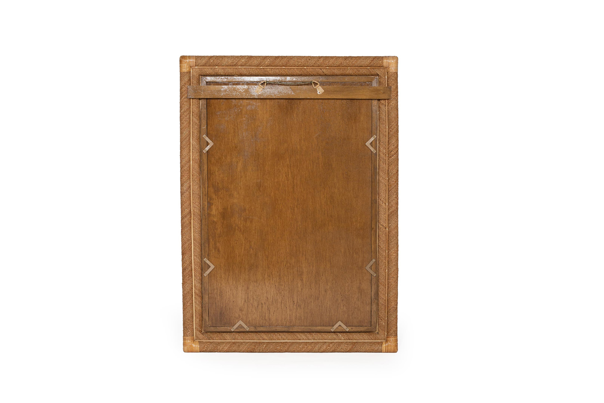 Chloe Natural Rectangle Rope Mirror - 3 Rope Frame - by Serrata Living - Image 4