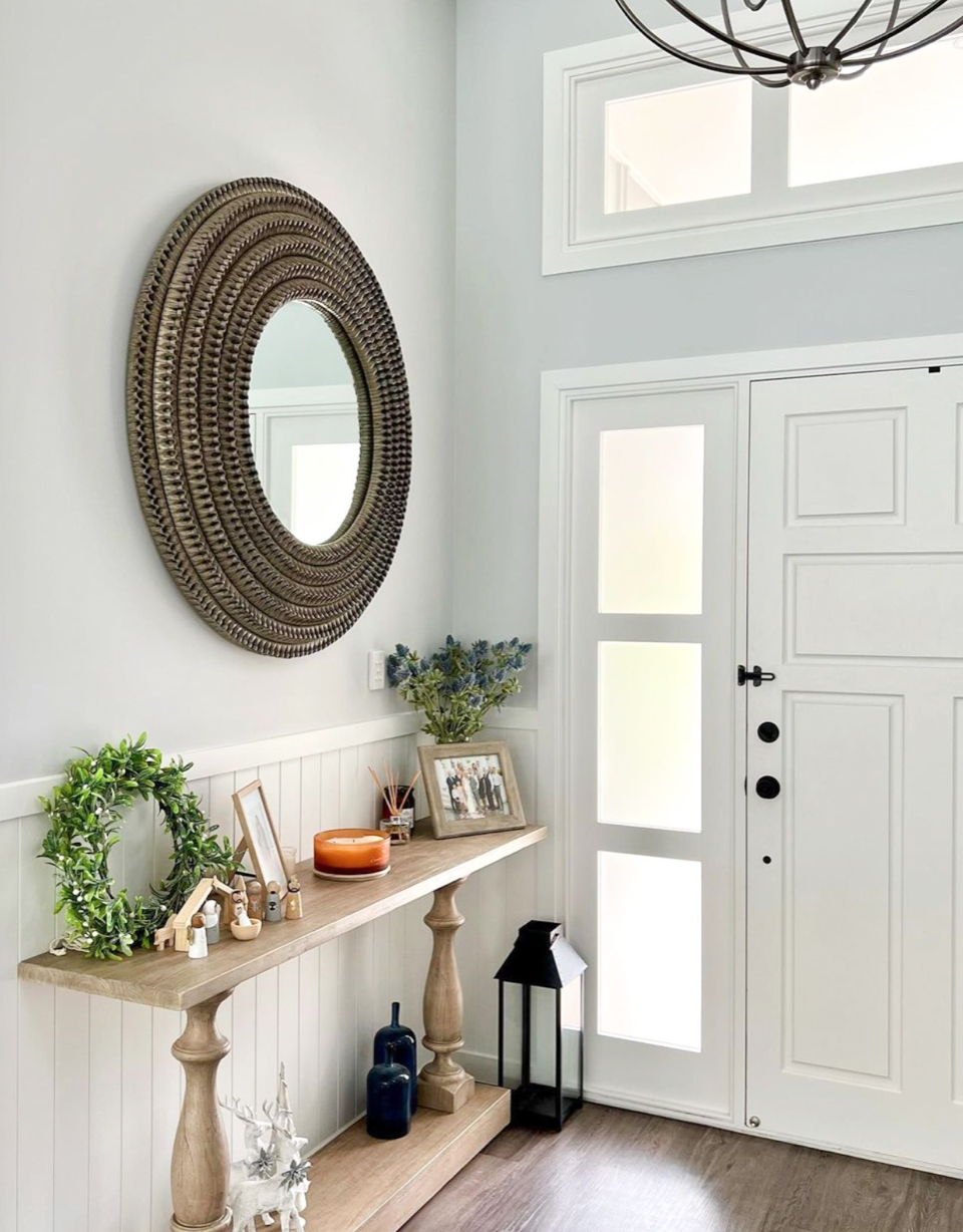 Mila Braided Mirror - Grey- by Serrata Living - Image 2