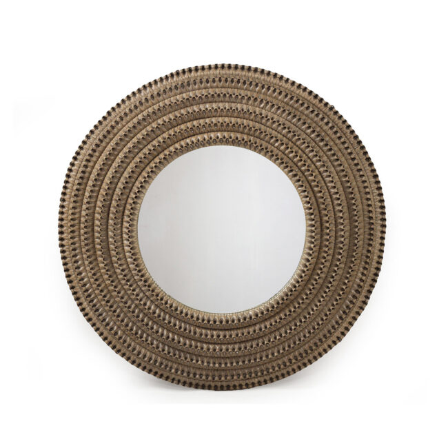 Mila Braided Mirror - Grey- by Serrata Living