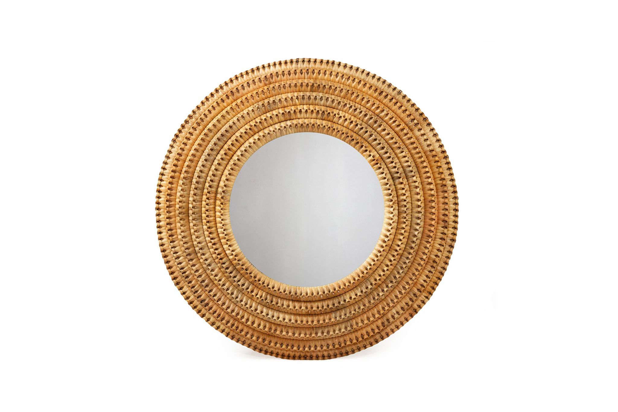 Mila Braided Mirror - Natural- by Serrata Living
