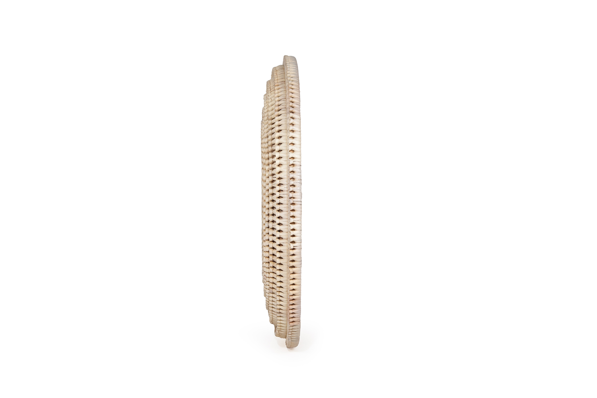 Mila Braided Mirror - White Wash - by Serrata Living - Image 3