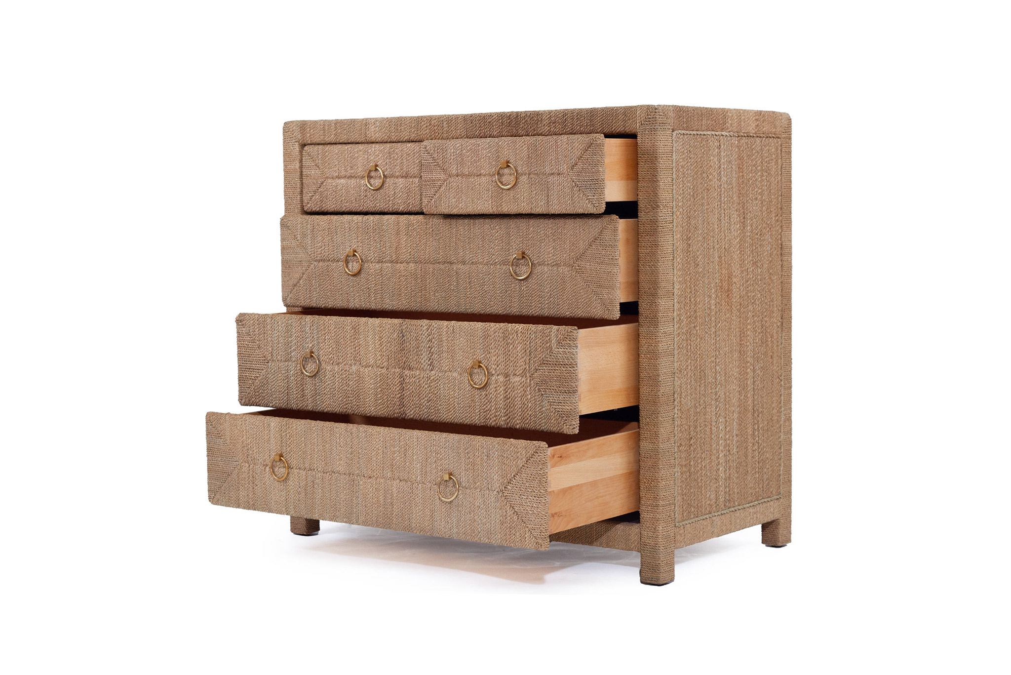 Monaco Dresser (Tallboy) - 5 Drawer - By Serrata Living - Image 4