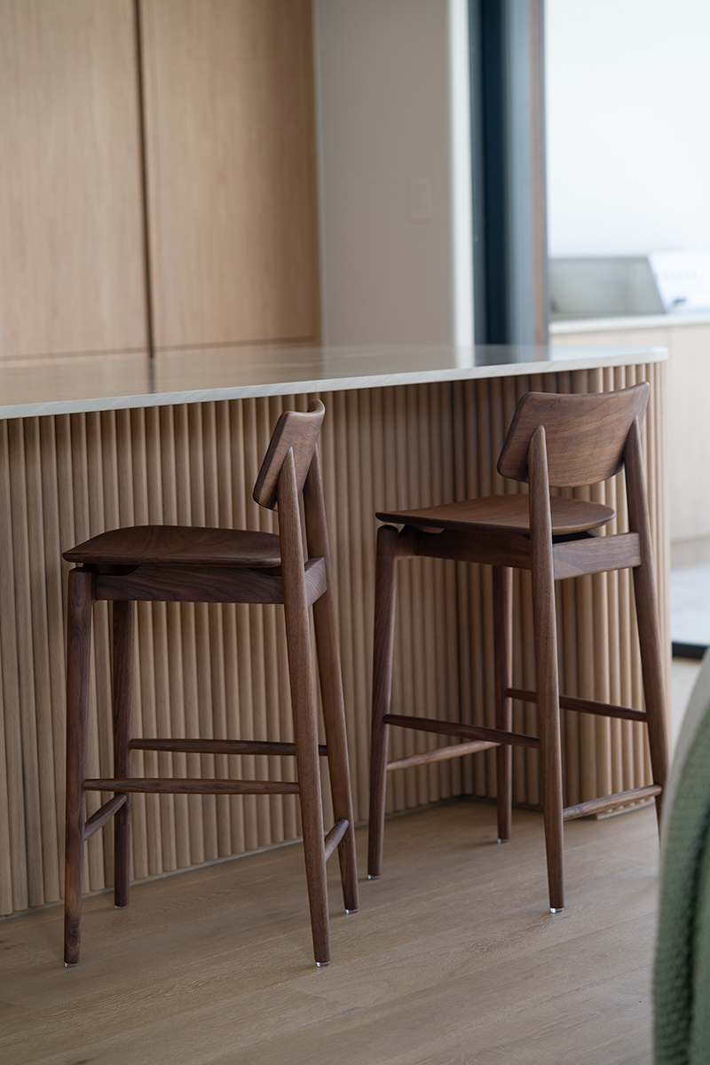 Harlow Counter Stool - Walnut