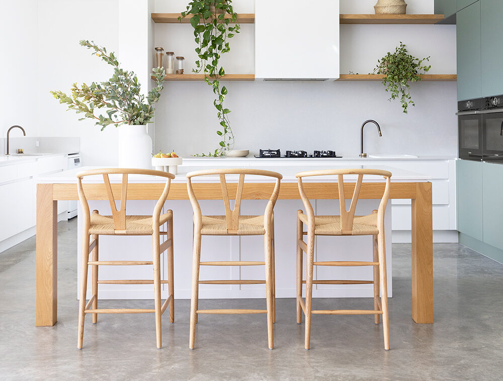 Correct counter stool height for kitchen island
